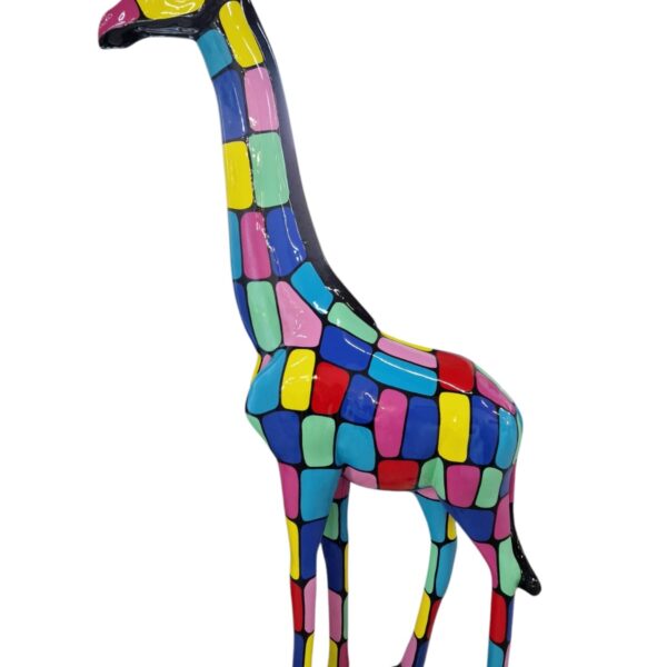 Pop Art  -  Lebensgroße 205 cm  -  Giraffe -  Designer Hochglanz