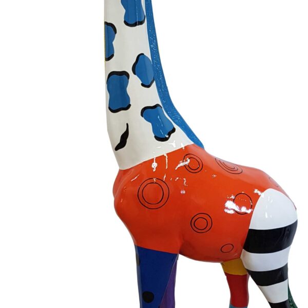 Pop Art  -  Lebensgroße 205 cm  - Giraffe  -  Designer Hochglanz
