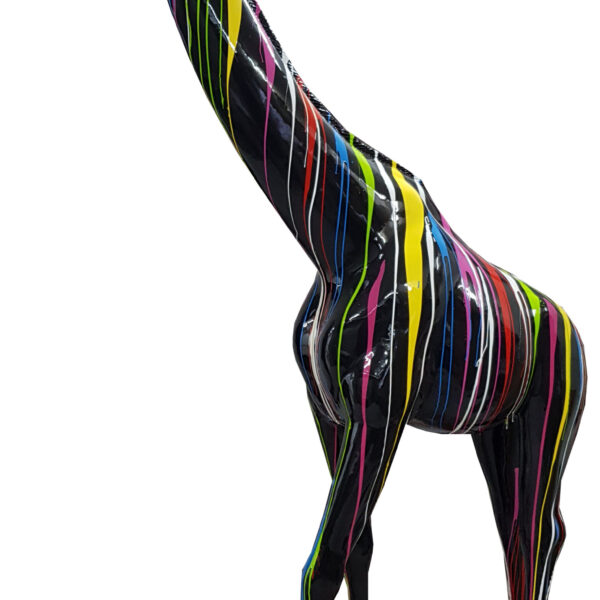Pop Art, Lebensgroße 320 cm Giraffe, Designer Hochglanz,