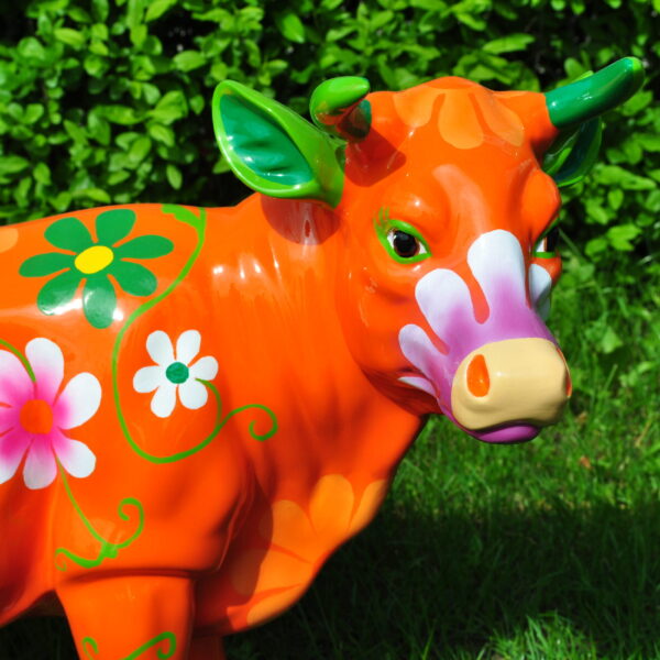 Abstrakte kleine Kuh, Designer Hochglanz, Pop Art