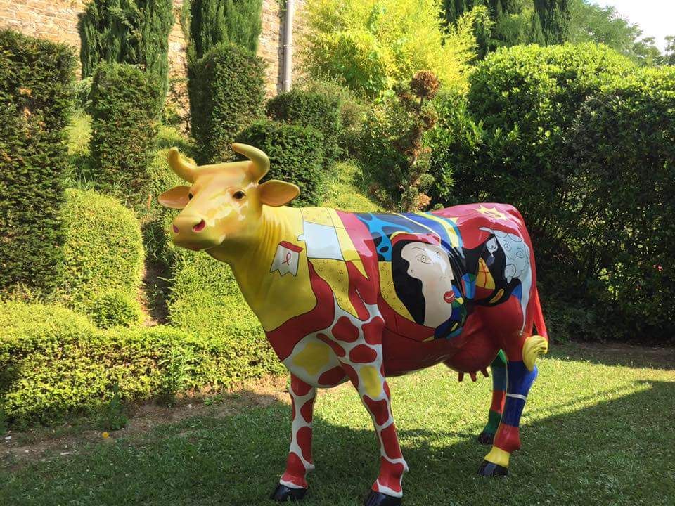 Abstrakte Lebensgroße Kuh, Designer wie Picasso, Pop Art - obrazek 2