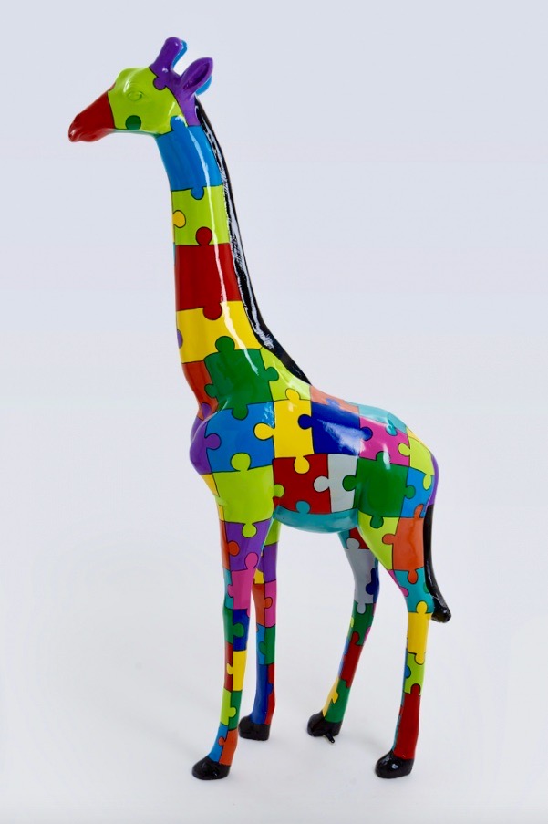 Pop Art, Lebensgroße 205 cm Giraffe, Designer Hochglanz, - obrazek 2