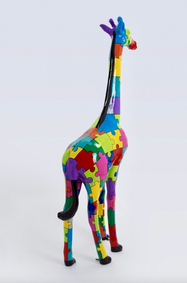 Pop Art, Lebensgroße 205 cm Giraffe, Designer Hochglanz, - obrazek 3