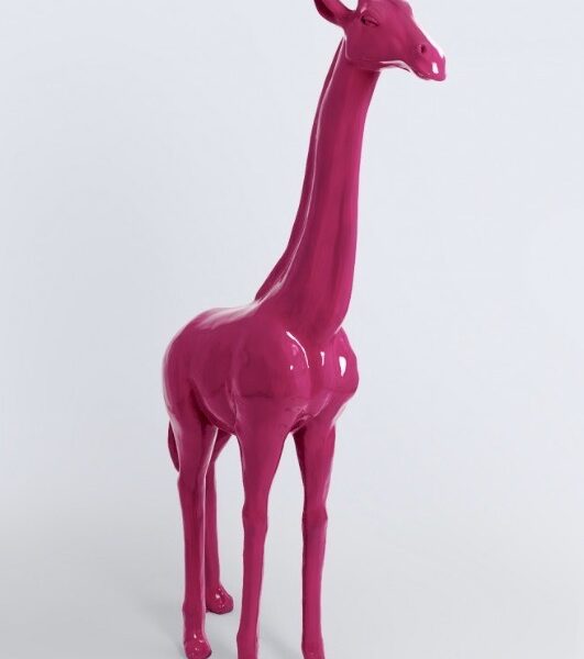 Pop Art, Lebensgroße 205 cm Giraffe, Designer Hochglanz,