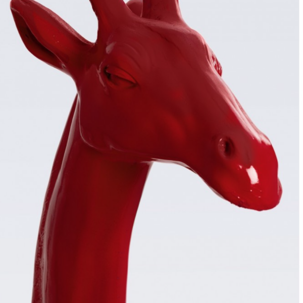 Elegante Pop Art, Lebensgroße 205 cm Giraffe, Designer Hochglanz