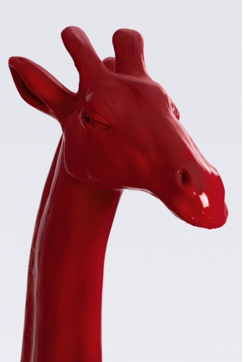 Elegante Pop Art, Lebensgroße 205 cm Giraffe, Designer Hochglanz