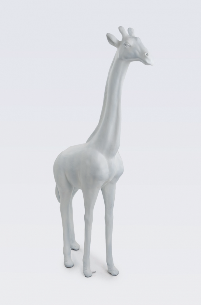 Elegante Pop Art, Lebensgroße 205 cm Giraffe, Designer Hochglanz, - obrazek 3