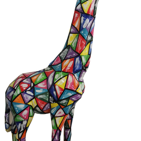 Pop Art, Lebensgroße 205 cm Giraffe, Designer Hochglanz,