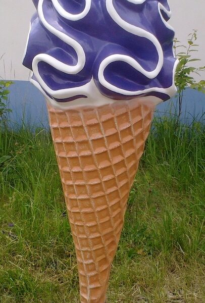 Werbefigur /  Gastronomie   -  Eis in XXL  -  140 cm  - Eiswaffel