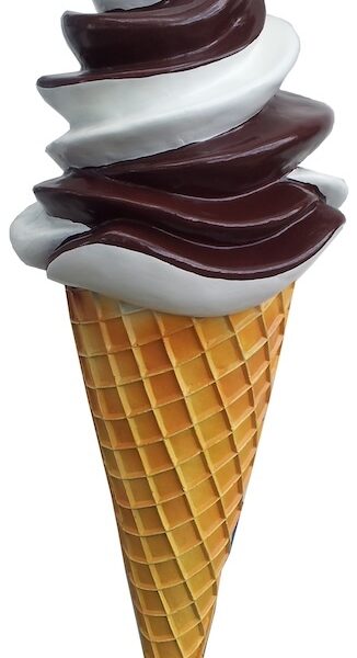 Werbefigur /  Gastronomie   -  Eis in XXL  -  130 cm  -  Eiswaffel