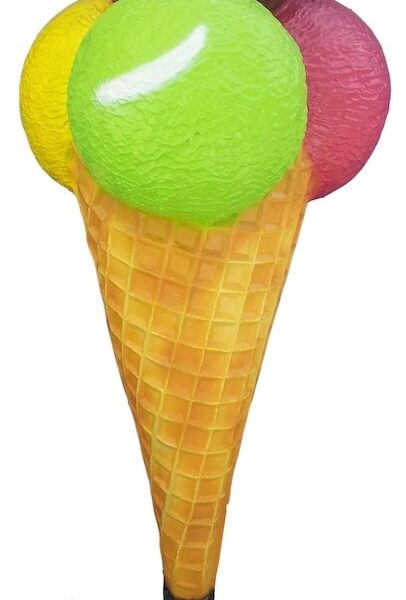 Werbefigur /  Gastronomie   -  Eis in XXL  -  140 cm  - Eiswaffel