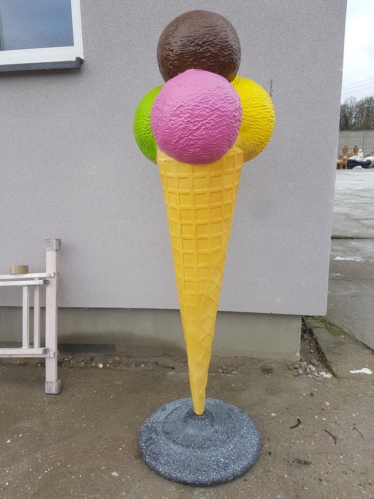 Werbefigur / Gastronomie - Eis in XXL - 175 cm - Eiswaffel