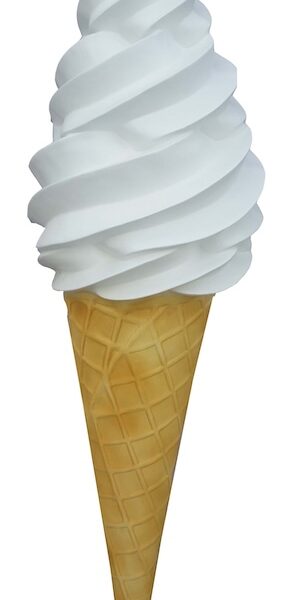 Werbefigur /  Gastronomie   -  Eis in XXXL  -  205 cm  -  Eiswaffel