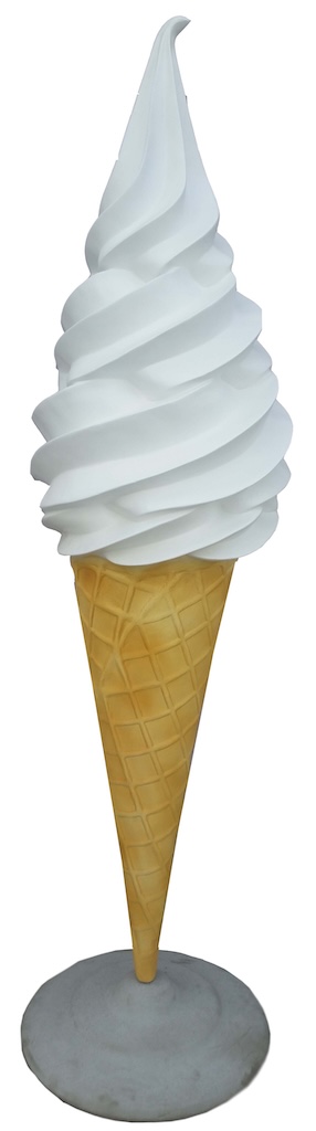 Werbefigur / Gastronomie - Eis in XXXL - 205 cm - Eiswaffel