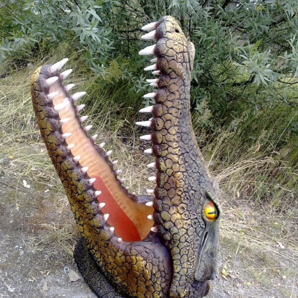 Lebensgroße Krokodilkopf -  Design  - Wanddekoration