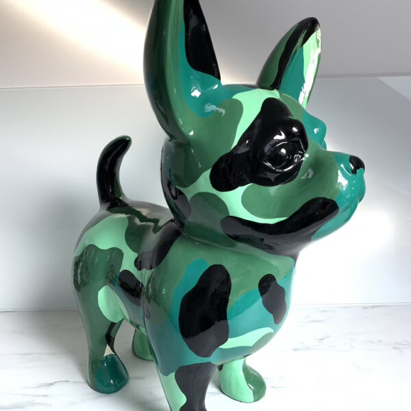 XXXL Chihuahua Camouflage -  Pop Art - Designer Hochglanz