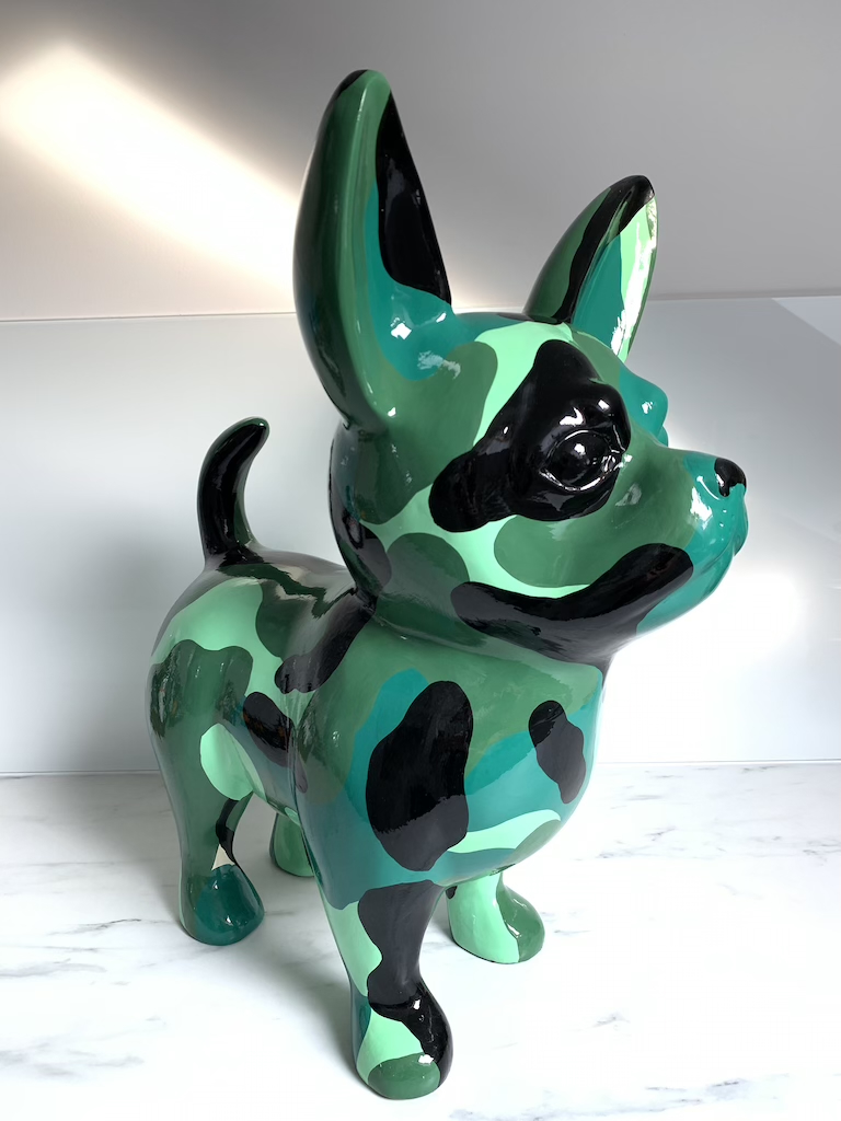XXXL Chihuahua Camouflage - Pop Art - Designer Hochglanz