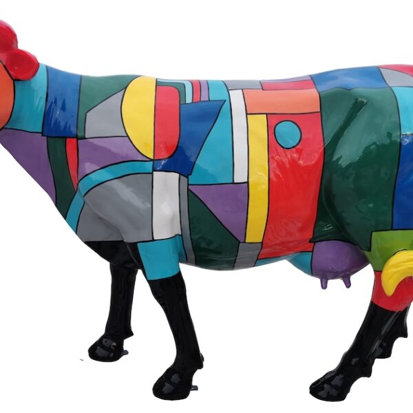 Lebensgroße Kuh -  Designer Hochglanz - Pop Art