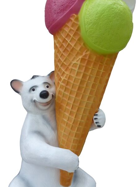 Werbefigur /  Gastronomie   -  Eis in XXL  -  215 cm  - Eiswaffel