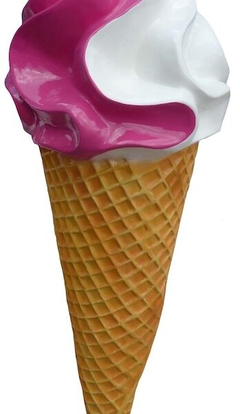Werbefigur /  Gastronomie   -  Eis in XXL  -  195 cm  -  Eiswaffel