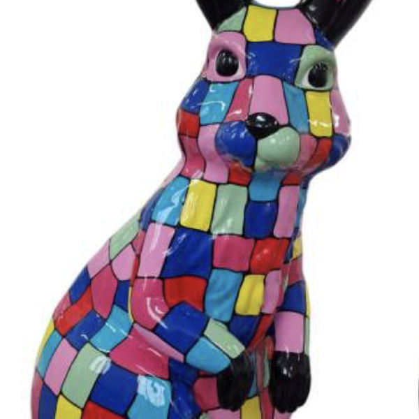 Osterhase XXXL Hase 220 cm Hochglanz Lack Ostern