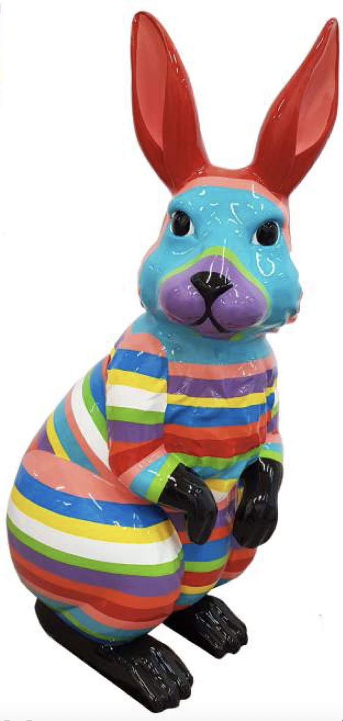 Osterhase XXXL Hase 220 cm Hochglanz Lack Ostern