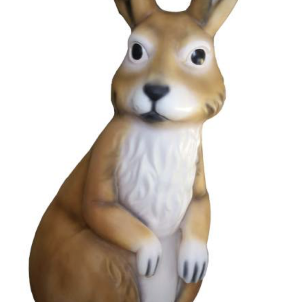 Osterhase XXXL Hase 220 cm Natur Lack Ostern