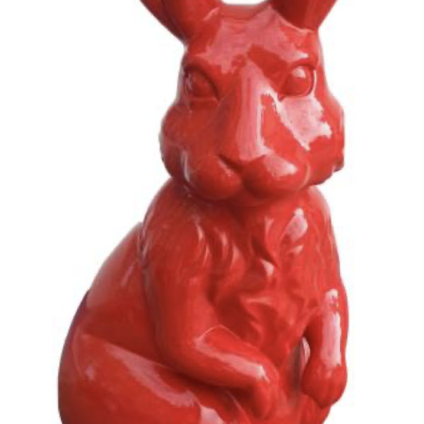 Osterhase XXXL Hase 220 cm Hochglanz Lack Ostern