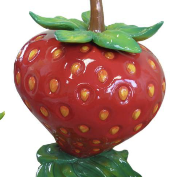 XXXL Hochglanz Erdbeere 140 cm