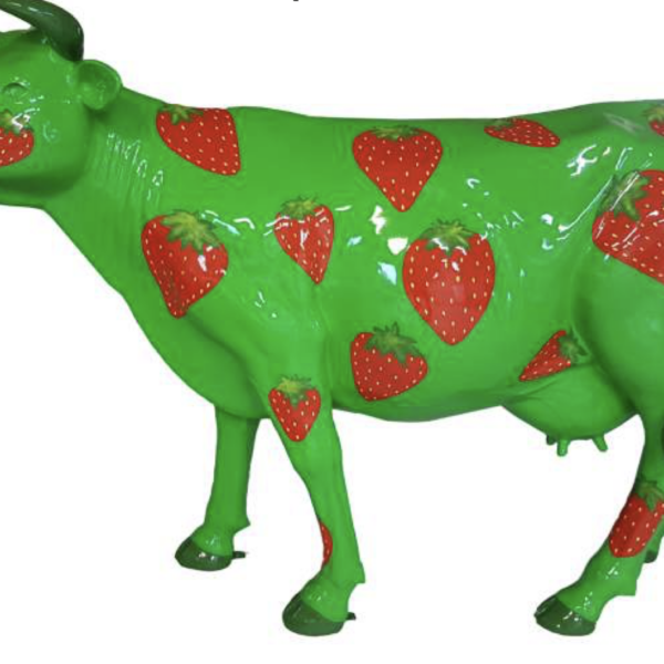 Lebensgroße Kuh -  Designer Hochglanz - Pop Art