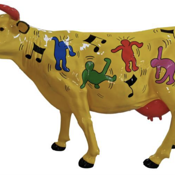 Lebensgroße Kuh -  Designer Hochglanz - Pop Art