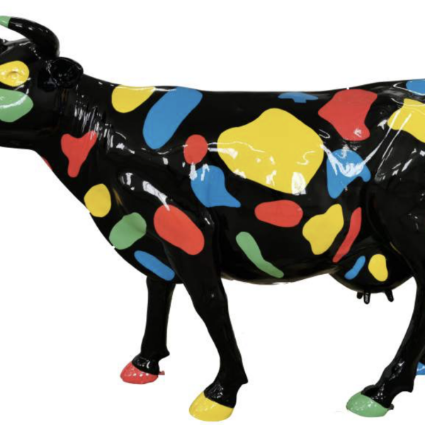 Lebensgroße Kuh -  Designer Hochglanz - Pop Art