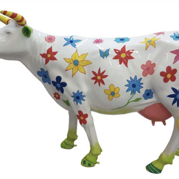Lebensgroße Kuh -  Designer Hochglanz - Pop Art