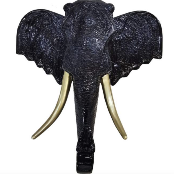 Abstrakte Elefantenkopf  -  Designer  Hochglanz Lack