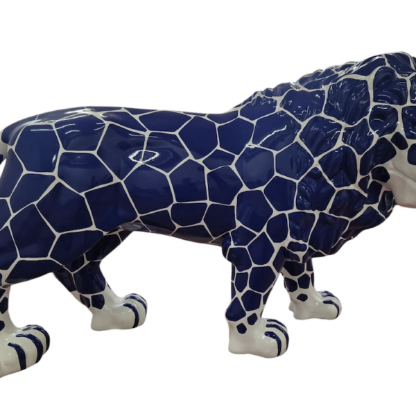 Lebensgroße Löwe -  Designer Hochglanz - Pop Art