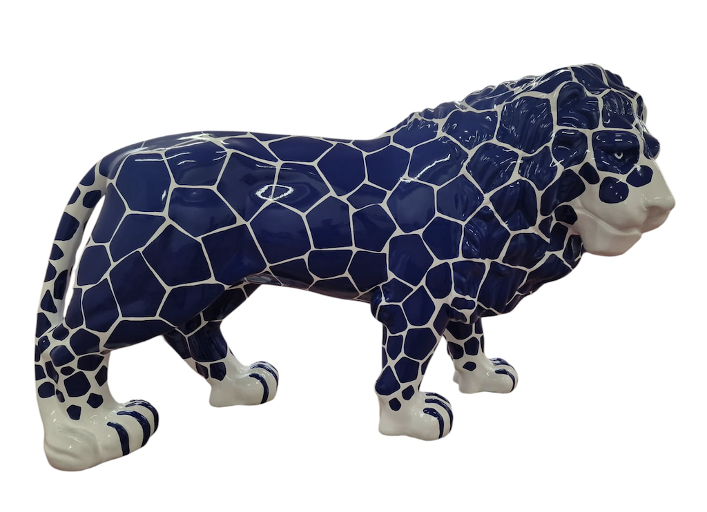 Lebensgroße Löwe - Designer Hochglanz - Pop Art