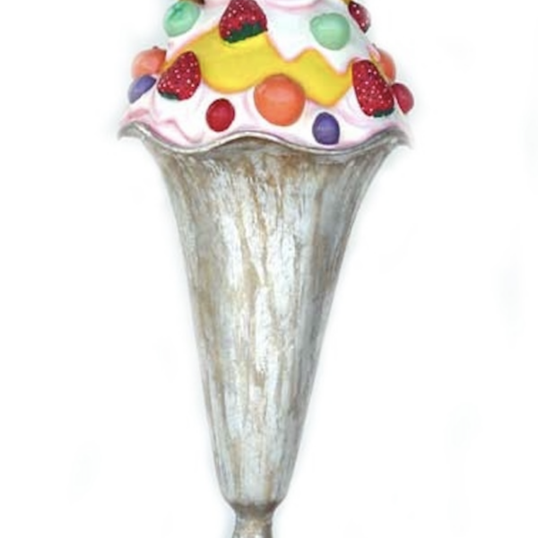 Werbefigur /  Gastronomie   -  Eisbecher mit Fruchten  in XXL  -  165 cm