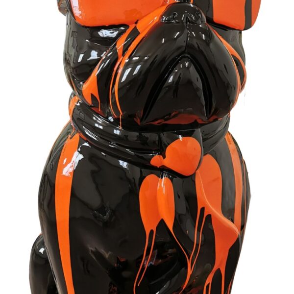 XXL Französische Bulldogge mit Brille, Pop Art - Designer Hochglanz