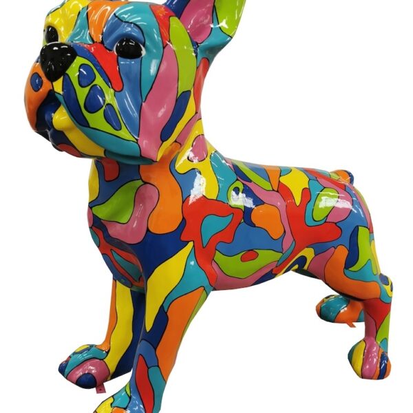 XXXL Französische Bulldogge - Pop Art - Designer Hochglanz - 190 cm