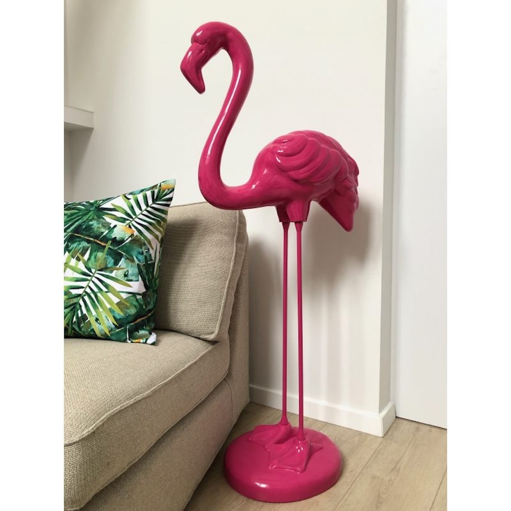 Flamingo mit Metallbeinen - Pop Art - Designer Hochglanz - obrazek 2