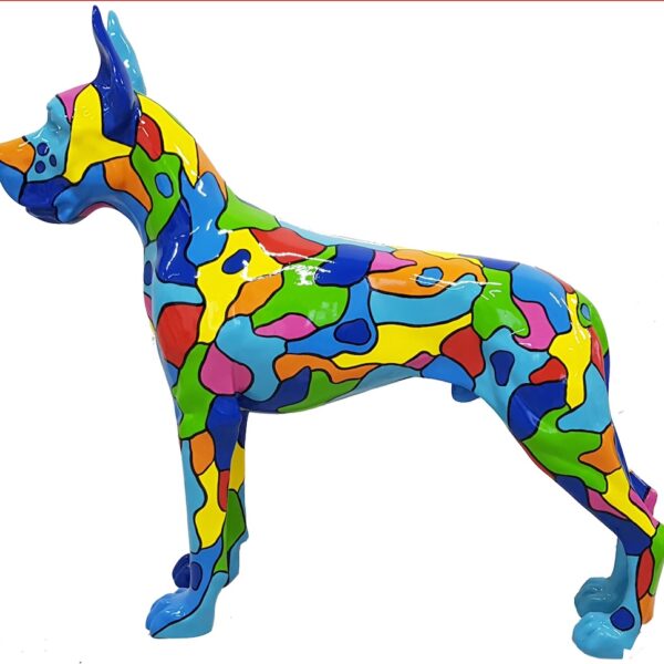 Deutsche Dogge , Hund Pop Art - Designer Hochglanz
