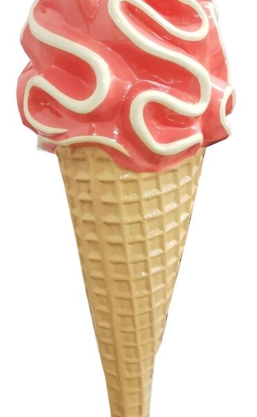 Werbefigur /  Gastronomie   -  Eis in XXL  -  140 cm  - Eiswaffel