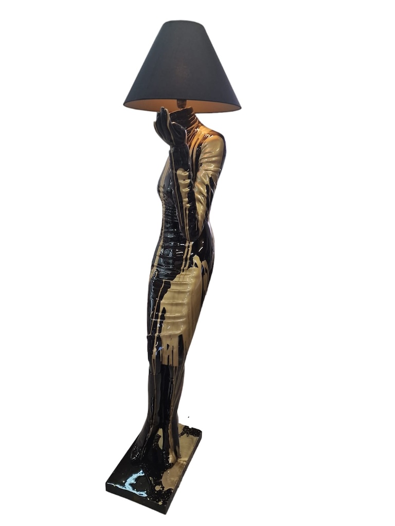 Lampe Figur - Frau 180 cm - Kunstbemalung - obrazek 2
