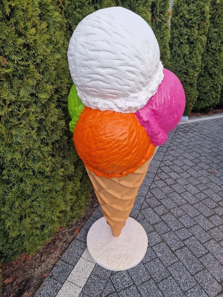 Werbefigur / Gastronomie - Eis in XXL - 185 cm - Eiswaffel - obrazek 2