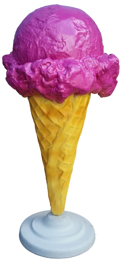 Werbefigur / Gastronomie - Eis in XXL - 110 cm - Eiswaffel