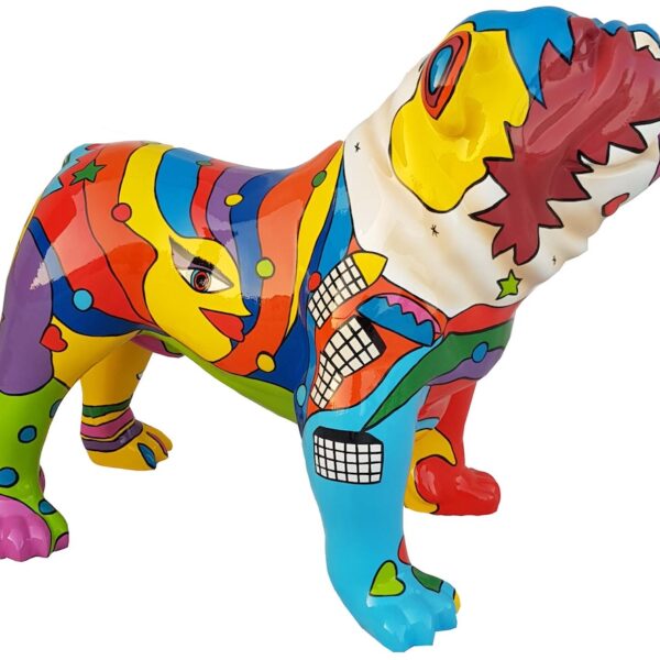 XXXL Englische Bulldogge - Pop Art - Designer Hochglanz