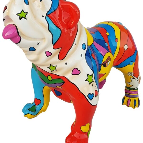 XXXL Englische Bulldogge - Pop Art - Designer Hochglanz