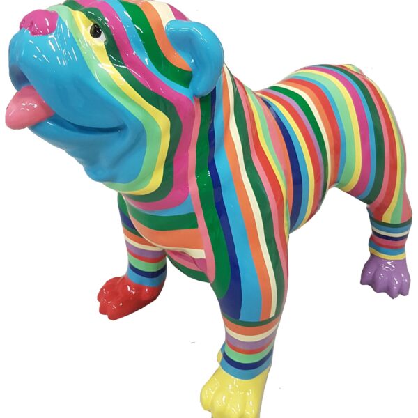 XXXL Englische Bulldogge - Pop Art - Designer Hochglanz