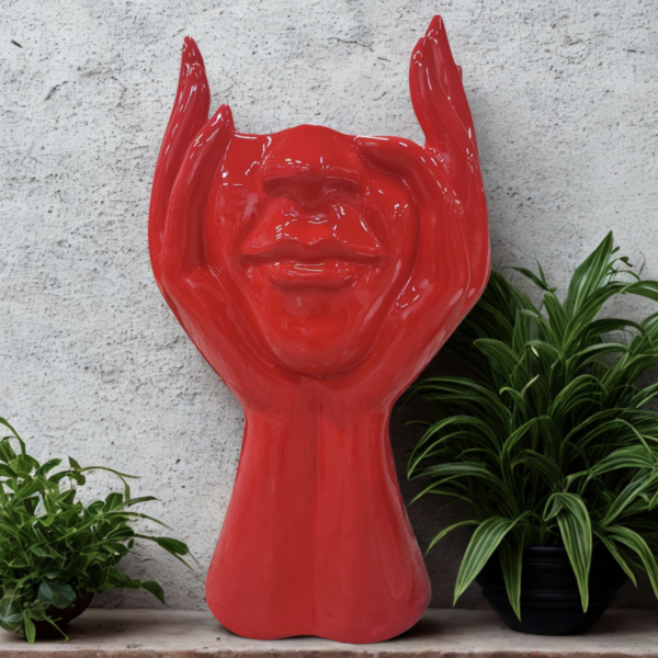 Große Figur oder Blumentopf  -  Designer Hochglanz  -  120 cm