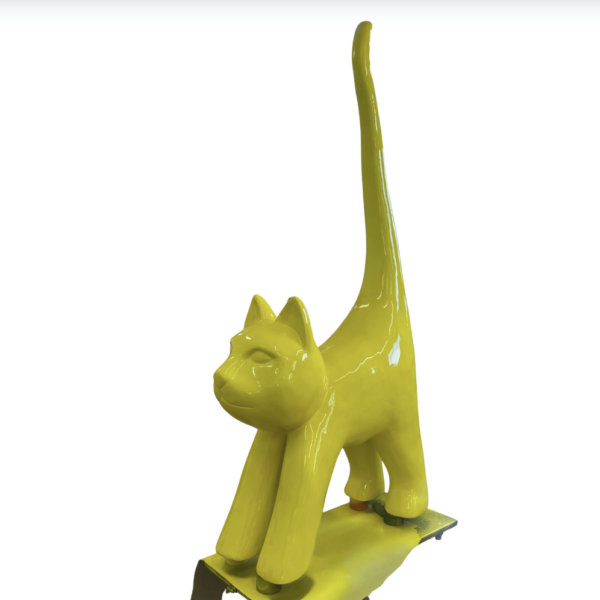 XXXL Katze Kunstbemalung, Pop Art - Designer Hochglanz